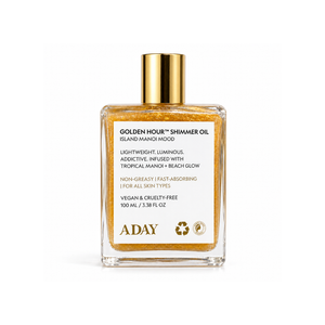 The Shimmer Wardrobe: Golden Hour Shimmer Oil in Island Manoi Mood